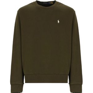 Ralph Lauren, Sweatshirts & Hoodies, Heren, Groen, M, Katoen, Groene Katoenen Crew Neck Sweatshirt