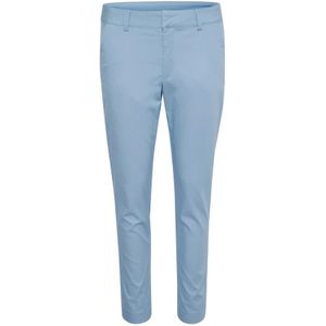 Kaffe, Broeken, Dames, Blauw, 2Xl, Denim, Slim Fit Chino Broek Faded Denim