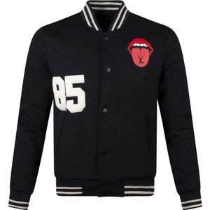 Radical, Jacket Varsity 85 | Off white Zwart, Heren, Maat:S