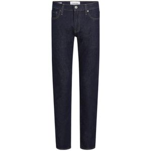 Calvin Klein, Jeans, Heren, Blauw, W31, Denim, Slim Fit Nachtblauwe Denim Jeans