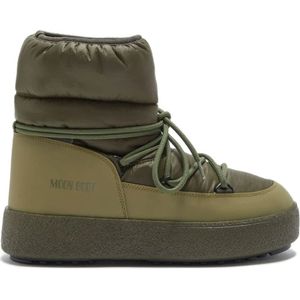 Moon Boot, Groene Waterdichte Laarzen met Logo Print Groen, Heren, Maat:39 EU