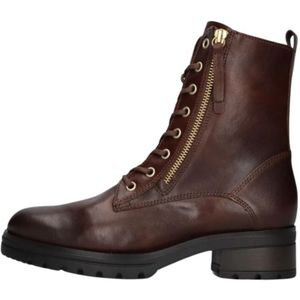 Gabor, Schoenen, Dames, Bruin, 42 1/2 EU, Leer, Stijlvolle Cognac Veterboots