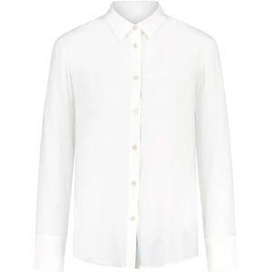 PS By Paul Smith, Blouse van Zijde-Mix Wit, Dames, Maat:XS