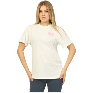 Hugo Boss, Tops, Dames, Wit, XS, Katoen, Witte Tie-Dye Grafische T-shirt