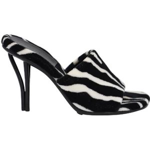 Bottega Veneta Vintage, Bottega Veneta Zebra Print Sandalen Zwart, Dames, Maat:39 EU