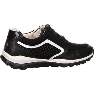 Gabor, Zwarte wandelschoenen voor dames Zwart, Dames, Maat:37 EU