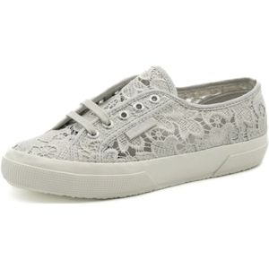 Superga, Schoenen, Dames, Grijs, 39 EU, Macrame Grijs Zilver Ivoor Sneakers