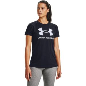 Under Armour, Tops, Dames, Zwart, M, Katoen, Dames T-Shirt