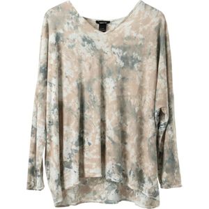 Avant Toi, Luxe Oversize V-Shirt Beige, Dames, Maat:XL