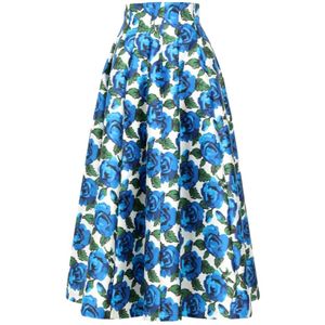 Philosophy di Lorenzo Serafini, Rokken, Dames, Blauw, M, Heldere Blauwe Midi Rok