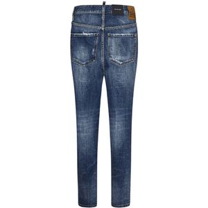 Dsquared2, Jeans, Heren, Blauw, 2Xl, Katoen, Blauwe Slim Fit Jeans Aw 24