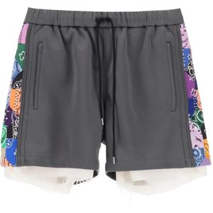 Children Of The Discordance, Jersey Shorts met Bandana Bands Grijs, Heren, Maat:S