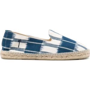 Manebí, Schoenen, Heren, Blauw, 41 EU, Katoen, Platte Katoenen Espadrilles