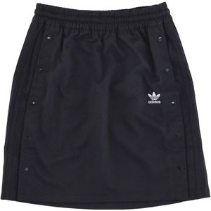 Adidas, Rokken, Dames, Zwart, 2Xl, Polyester, Zwarte rok met drukknoop en elastiek