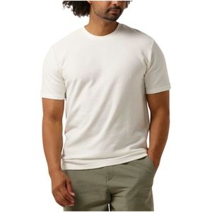 Selected Homme, Tops, Heren, Wit, L, Heren Polo & T-shirts Structuur O-hals