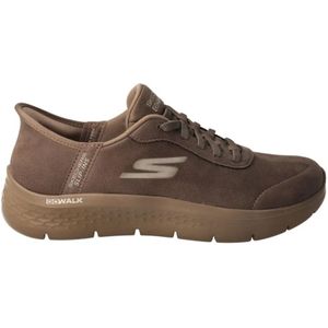 Skechers, Schoenen, Dames, Bruin, 40 EU, Bruine Flex Sportschoen