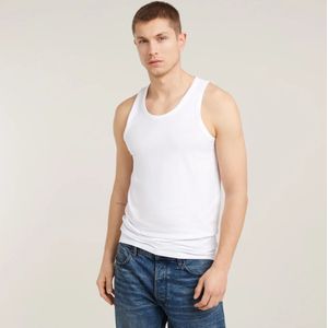 G-star, Tops, Heren, Wit, M, Slim Fit Tanktop Set