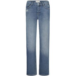 Fabienne Chapot, Jeans, Dames, Blauw, W31, Katoen, Marie Straight Low-rise Jeans