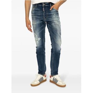 Dsquared2, Jeans, Heren, Blauw, 4Xl, Denim, Casual Herenbroek