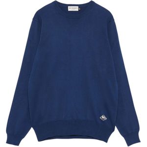 Roy Roger's, Blauwe Sweaters Collectie Blauw, Heren, Maat:L