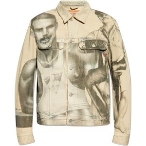 Diesel, Jassen, Heren, Beige, XL, Denim, Denim jas `Pr-D-Barcy-Tof 1`