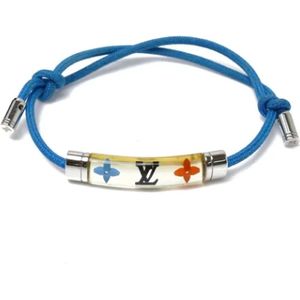 Louis Vuitton Vintage, Pre-owned Fabric bracelets Blauw, Dames, Maat:ONE Size