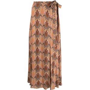 Etro, Rokken, Dames, Veelkleurig, S, Grafische Print Lange Rok