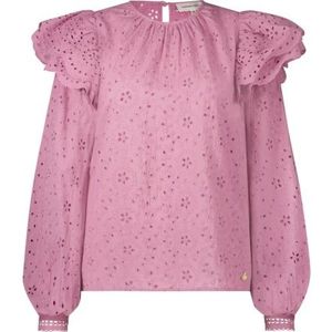 Fabienne Chapot, Blouses & Shirts, Dames, Roze, S, Katoen, Roze Bloemen Bailey Top