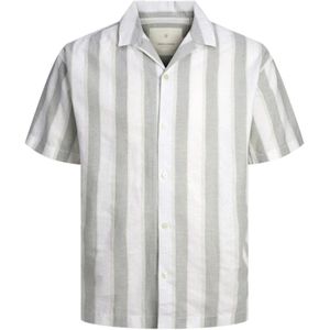 Jack & Jones, Overhemden, Heren, Veelkleurig, 2Xl, Zomer Streep Resort Overhemd | Relax Fit