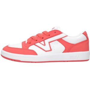 Vans, Schoenen, Dames, Roze, 38 EU, Leer, Retro Roze Lowland Sneakers