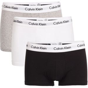 Calvin Klein, Ondergoed, Heren, Wit, M, 3-Pack Sportieve Zwarte Trunks