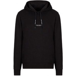 Armani Exchange, Sweatshirts & Hoodies, Heren, Zwart, XS, Katoen, Nieuwe Armani Exchange hoodie