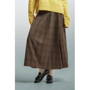 Kocca, Rokken, Dames, Bruin, XS, Tijdloze Tartan Geplooide Rok