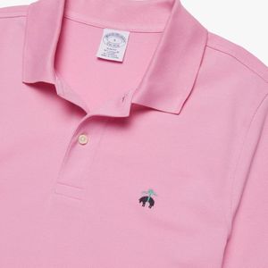 Brooks Brothers, Tops, Heren, Roze, M, Katoen, Golden Fleece Slim Fit Stretch Supima Poloshirt