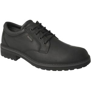 Igi&Co, Schoenen, Heren, Zwart, 41 EU, Leer, Zwarte Gore-Tex Herenschoen