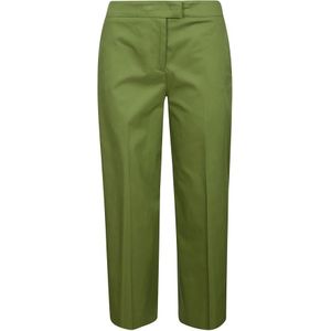 PT Torino, Groene Katoenen Colette Broek Groen, Dames, Maat:2XS