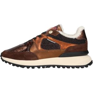 Floris van Bommel, Schoenen, Dames, Bruin, 37 1/2 EU, Noppi Lage Sneakers Dames Bruin