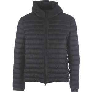 BomBoogie, Jassen, Heren, Blauw, S, Nylon, Blauwe Hooded Winddichte Jas