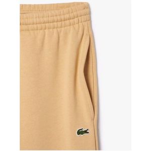 Lacoste, Broeken, Heren, Beige, L, Katoen, Slim Fit Jogger Trainingsbroeken van Biologisch Katoen Fleece