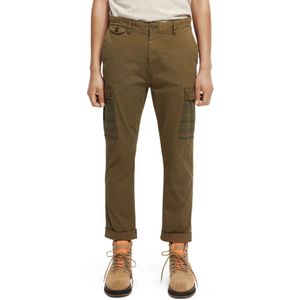 Scotch & Soda, Broeken, Heren, Groen, W29, Slim-Fit Cargo Broek