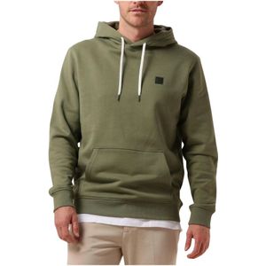 Scotch & Soda, Sweatshirts & Hoodies, Heren, Groen, XL, Essential Logo Badge Hoodie