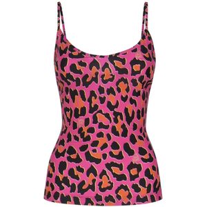 Emilio Pucci, Luipaardprint Fuchsia Top Roze, Dames, Maat:M