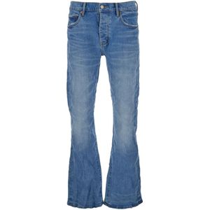 Purple Brand, Jeans, Heren, Blauw, W32, Denim, Flared Leg Jeans Blauw Denim