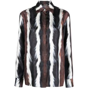 Roberto Cavalli, Blouses & Shirts, Dames, Veelkleurig, XL, Multikleur Overhemd