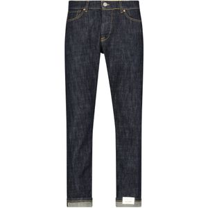 Tela Genova, Jeans, Heren, Blauw, W33, Katoen, Rinse Wash Selvedge Slim Fit Jeans