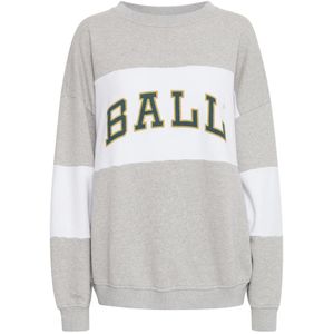 Ball, Sweatshirts & Hoodies, Dames, Grijs, 2Xl, Katoen, Sportieve Sweatshirt met Slimme Borduursels