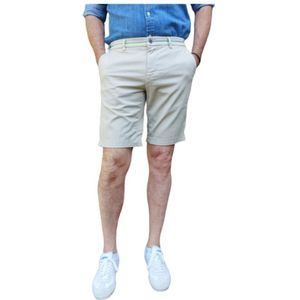 Mason's, Korte broeken, Heren, Beige, S, Katoen, Bermuda Chino Shorts