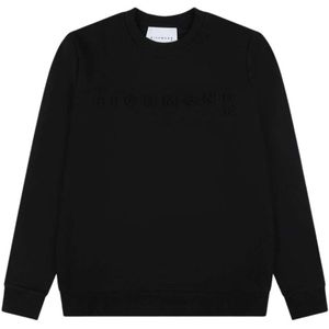 John Richmond, Sweatshirts & Hoodies, Heren, Zwart, S, Logo Sweatshirt met Ronde Hals en Lange Mouwen