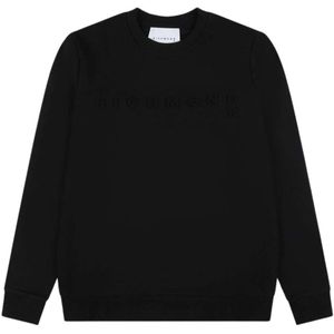 John Richmond, Logo Sweatshirt met Ronde Hals en Lange Mouwen Zwart, Heren, Maat:2XL