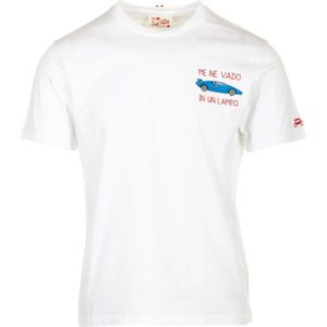 MC2 Saint Barth, Tops, Heren, Wit, S, Katoen, Klassiek Katoenen T-shirt Wit
